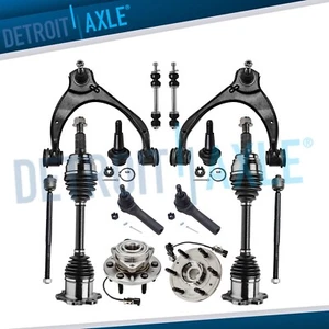 Front CV Axles Wheel Hubs Control Arms Suspension Kit for Silverado Sierra 1500 - Picture 1 of 8