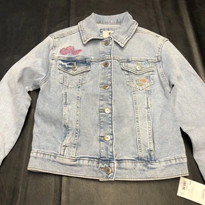 Brandneu Sonoma große Mädchen Jeansjacke Größe 8 hell waschen Druckknöpfe mit Etikett27 - Bild 1 von 9