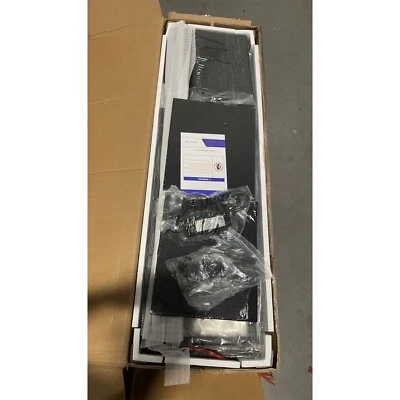 Cómoda de segunda mano para dormitorio soporte de TV con toma de corriente luz LED 8 cajones negra Foto 1 de 4