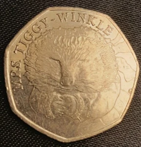 50 Pence United Kingdom 2016 - Beatrix Potter (Mrs. Tiggy-Winkle) - Picture 1 of 2