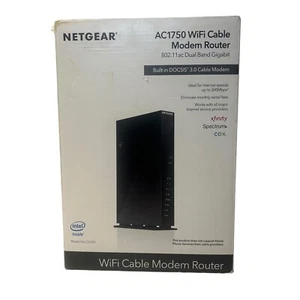 Netgear C6300-100NAS AC1750 Dwuzakresowy kabel WiFi Modem Router (G124448-1 JO)AA-2 - Zdjęcie 1 z 6