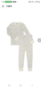  Girls Thermal Underwear Set Painted Floral XS (4-5) And XXL (18) - Picture 1 of 3