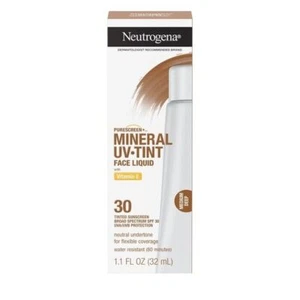 Neutrogena Purescreen Mineral UV Tint Face Sunscreen SPF 30 Medium Deep 1.1oz - Picture 1 of 1