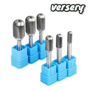 6mm Shank TCT Carbide Tip Point Burr Rotary Drill Bits Tool Files Cutter - Picture 1 of 19