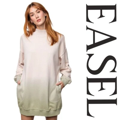 SML CABALLETE SALVIA BE WITH YOU OMBRE DYE JERSEY Sudadera/Vestido/Túnica BHCS Foto 1 de 4