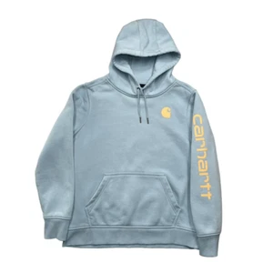 Carhartt Women's Size Large Relaxed Fit Midweight Logo Sleeve Graphic Hoodie - Picture 1 of 9
