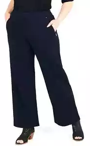 TS TAKING SHAPE plus size S / 16 Coco Stitch Wide Leg Pant stretch ponte NWT - Picture 1 of 3