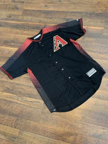 MLB ARIZONA DIAMONDBACKS men's polyester jersey, black, XL TALL, New Cover