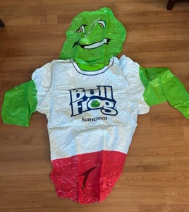 Vintage Bull Frog Sunscreen Pool Float 61" x 56" BullFrog Inflatable Float RARE - Picture 1 of 5