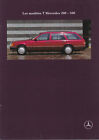 Brochure 1990 Mercedes-Benz W124 T 200-300 !!! ____ En Français ________________