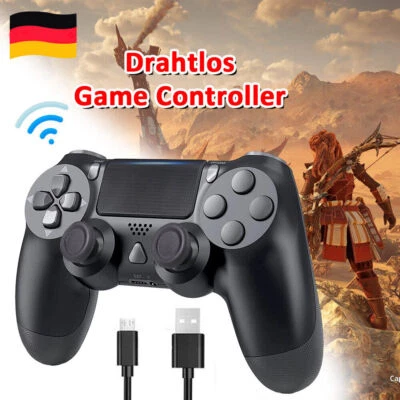 Wireless Controller für Original Sony PS4 DUALSHOCK 4 Playstation 4 Schwarz DE - Bild 1 von 4