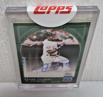 FRANK THOMAS - 2019 Topps 150 Years of Baseball - Auto #70B - 37/49 - White Sox - Image 1 of 4