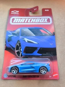 MATCHBOX MBX 2020 CORVETTE C8 BLUE 05/05 GGF12 - Picture 1 of 1