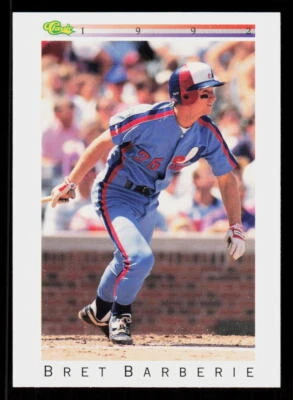 1992 Classic I Bret Barberie #T9  Baseball  Montreal Expos - Image 1 of 2