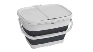 Cubo de reciclaje portátil Outwell - Residuos de camping plegable de 2 vías con mango - Imagen 1 de 6