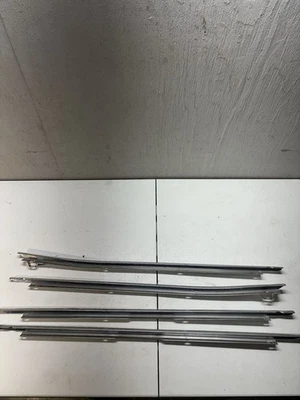 BMW E28 528e 524td 528I 533I 535I Door Chrome Inner Molding Trim Set OEM #86160 - Image 1 of 4