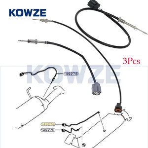 3Pcs Exhaust Gas High Temperature Sensor Fit Mitsubishi Pajero Montero 3.2 2006- - Picture 1 of 11
