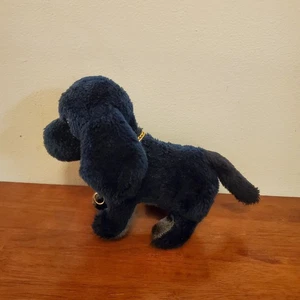 Vintage mechanisches batteriebetriebenes Spielzeug kleiner schwarzer Hund süß Korea - Bild 1 von 7