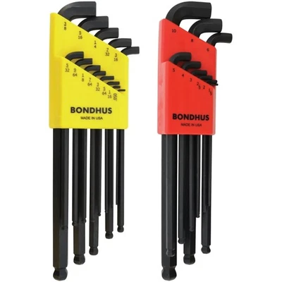 Compact 0.050-3/8" & 1.5-10mm Stubby Hex Key Set, Made in USA, Lifetime - Image 1 of 4