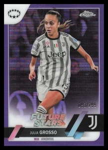 2022-23 Topps Chrome UEFA Women's Purple Pulsar /299 #92 Julia Grosso Juventus - Picture 1 of 2