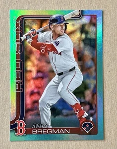 2025 Topps Series 2 Aqua Foil Parallel Alex Bregman Boston Red Sox - Picture 1 of 4