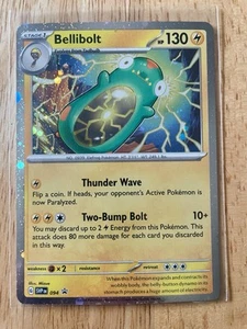 Pokemon TCG Holo Bellibolt Black Star Promo Card Scarlet & Violet - Picture 1 of 2