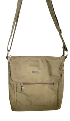 Bolso Bandolera Baggallini Town Cartera de Hombro Bronceado Nylon Para Mujer Foto 1 de 4