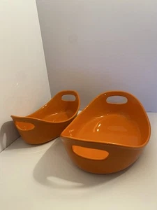 Cazuela naranja Rachel Ray para hornear plato para asar pasteles asas 1,25 cuartos 12 OZ - Imagen 1 de 11