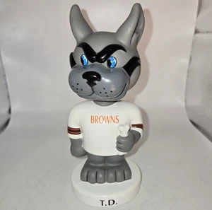 Vintage Cleveland Browns Dawg Bobblehead "T.D." Plastic NFL Dog 6" - Picture 1 of 6
