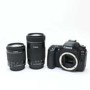 Canon EOS 80D EF-S 18-55mm + EF-S 55-250mm Lens Kit #66 - Picture 1 of 12