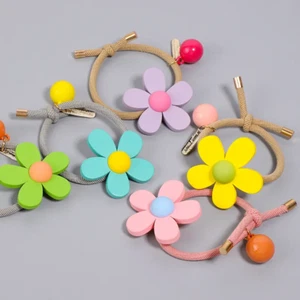 Korean Elastic hair ties Flower hairband Women girl fashion hair accessories UK - Picture 1 of 4