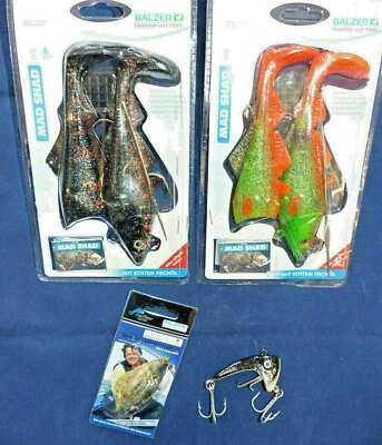 Heilbuttköder Großdorschköder BALZER MAD SHAD Hochsee-Set v 3St.5tlg, f NORWEGEN - Bild 1 von 2