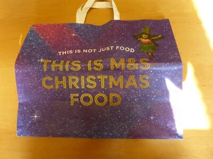 M & S CHRISTMAS FOOD PAPER BAG #9 - Picture 1 of 3