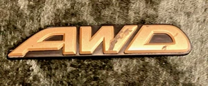 2000-2004 SUBARU LEGACY OUTBACK AWD CHROME EMBLEM LOGO BADGE SIGN - Picture 1 of 3