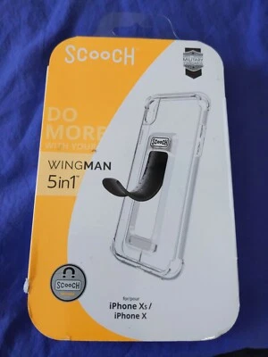 Scooch Wingman прозрачный 5-в-1 откидной чехол для Apple iPhone X/Xs или Xs Max - Изображение 1 из 4