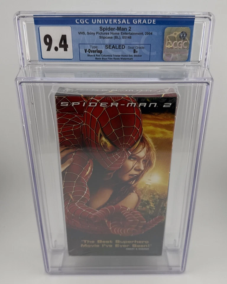 Sony Marvel Spider-Man 2 (2004) VHS: New Sealed Watermark Graded CGC 9.4 - Image 1 of 4