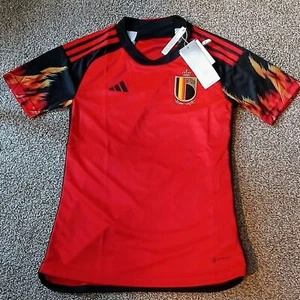 Adidas Aeroready Royal Belgium Soccer Jersey Youth Size 2XS (NWT) - Picture 1 of 7