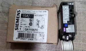 Neu im Karton Siemens QA115AFC QAF2 1-polig 15 Ampere Stecker Kombi-Störlichtbogenschaltung - Bild 1 von 3