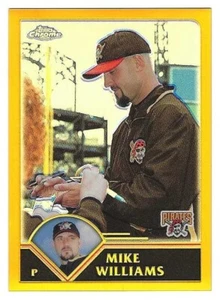 2003 Topps Chrome Gold Refractor #054 Mike Williams Pittsburgh Pirates ###/449 - Picture 1 of 1