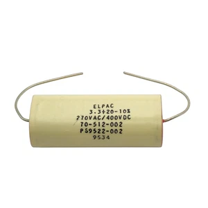 Condensador de película de poliéster Elpac 3.3uf 400V 270VAC - Imagen 1 de 5