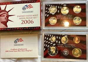 2006-S United States US Mint Silver Proof Set W/ Box & COA