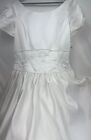 Vintage Santa Monica Ivory Embroidered Wedding Dress Ven#0540 W/ Veil Size 20