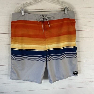 Pantalones cortos de natación O'Neill para hombre talla 38 naranja gris bolsillo sin forro 38x10 Foto 1 de 4