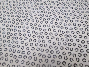 Horseshoes on Beige - BTY - 36"x44" - COTTON - Blue Hill Fabrics - NICE!!! - Picture 1 of 4
