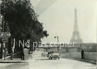 Paris 1961 Seine Voie Sur Berge Quais Automobile Tour Eiffel