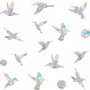 48 Pieces Birds Static Window Clings anti Collision Window Decals for Bird Strik - Picture 1 of 12