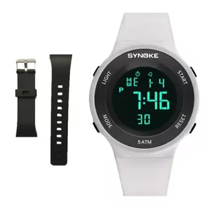 New Digital Sport Waterproof Thin Simple LED Military Wristwatch For Women & Men - Picture 1 of 15