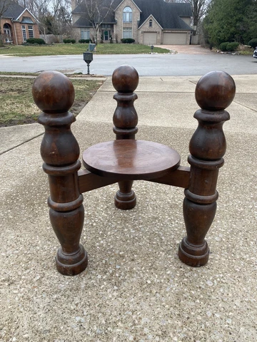 Vintage Mersman Furniture Pine Plant Stand Chair Table Bench ethan allen MCM Cover