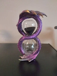 design toscano witness to time gothic dragon sculptureal sandtimer hourglass - Picture 1 of 6