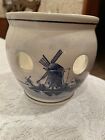 Delft Blue Handpainted Holland Planter 4 1/2 Inches Tall 